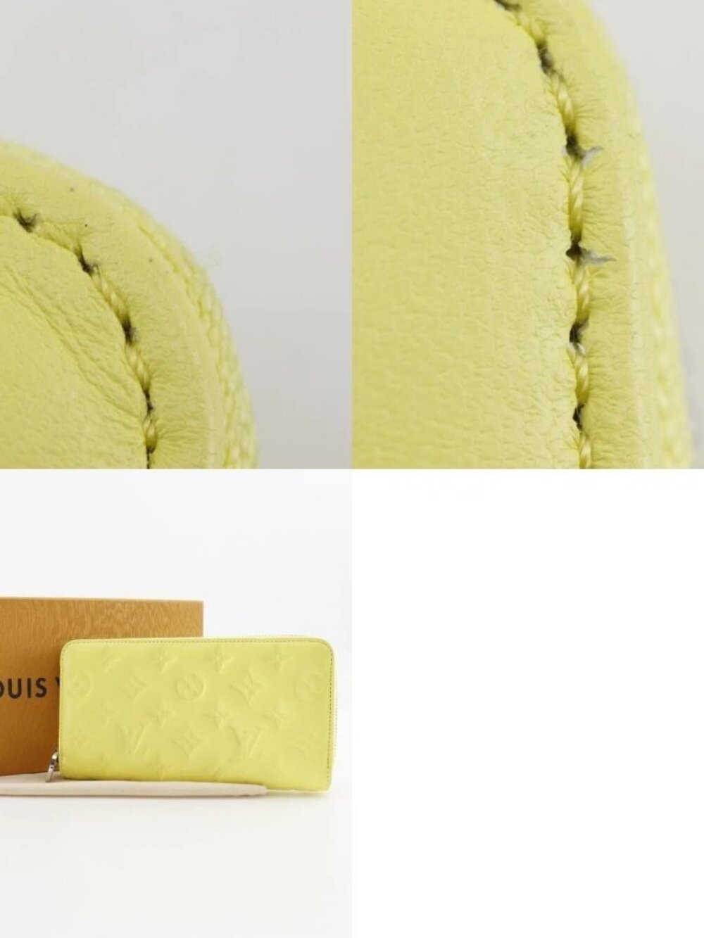 LOUIS VUITTON Zippy wallet Purse M83104 Kussan Smiley Yellow yellow - Picture 12 of 12